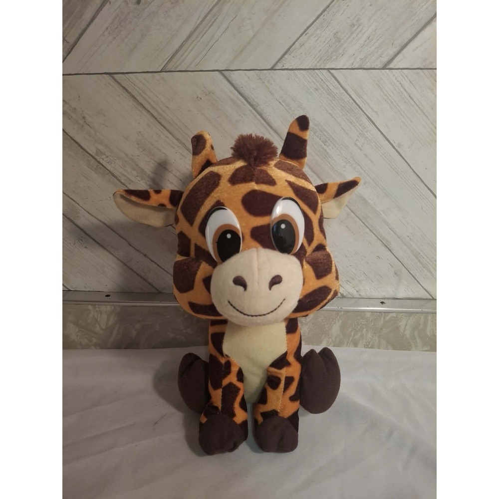Classic Toy Co. Giraffe With Big Eyes Plush - Orange/Brown, 8"